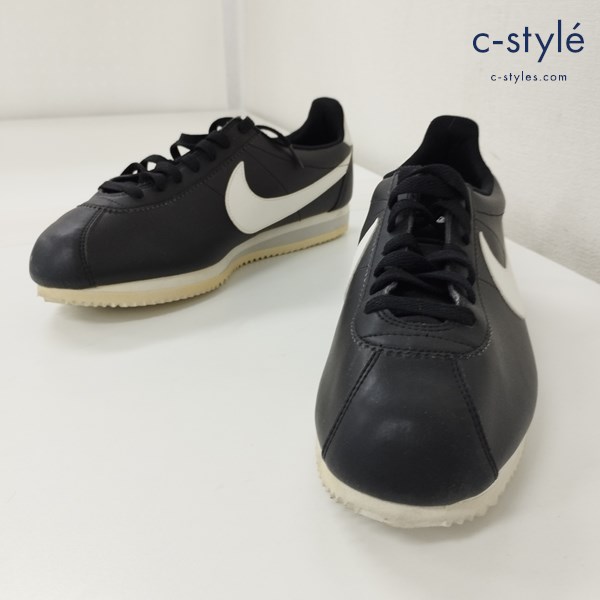 NIKE ナイキ CLASSIC CORTEZ LEATHER スニーカー 29cm ブラック 540998-010 レザー