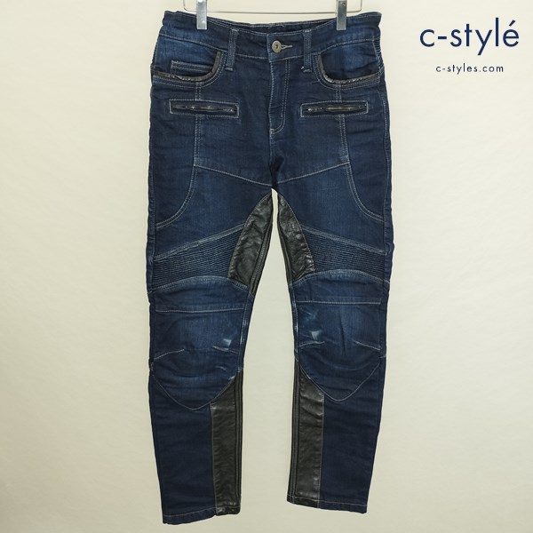 DEGNER デグナー ヒートガード付 デニムパンツ M インディゴ ジーンズ バイクウェア