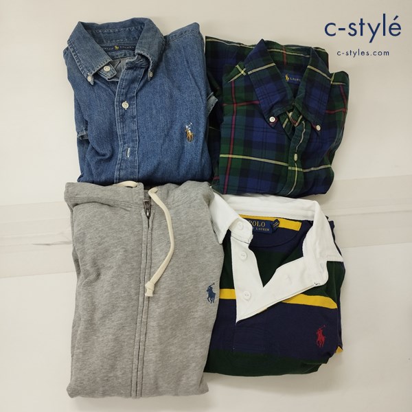 POLO RALPH LAUREN ポロラルフローレン パーカー 長袖シャツ ラガーシャツ 170/92A 165/88A 計4点
