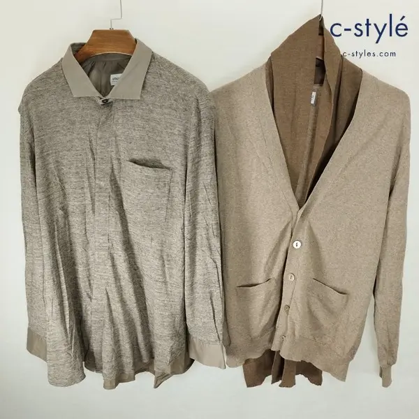 ARMANI COLLEZIONI アルマーニコレッツォーニ カーディガン XXL 長袖シャツ 56 ブラウン系