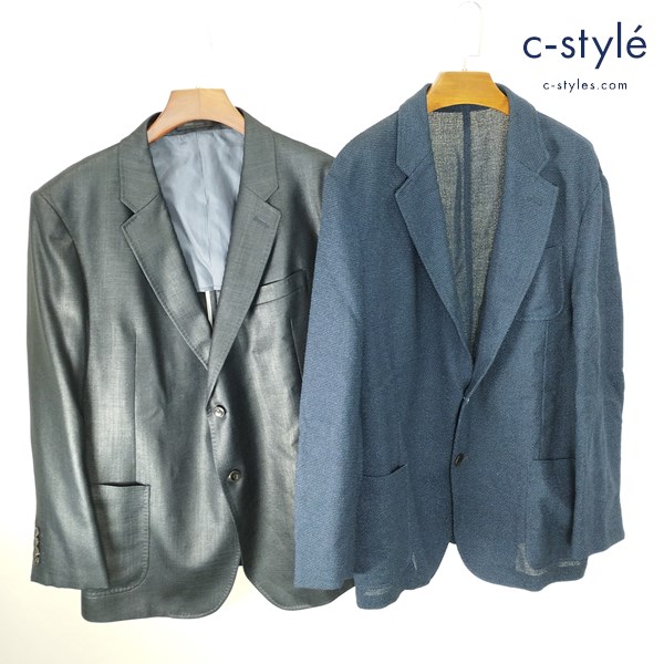 ARMANI COLLEZIONI アルマーニコレッツォーニ テーラードジャケット 56 ネイビー系 2B