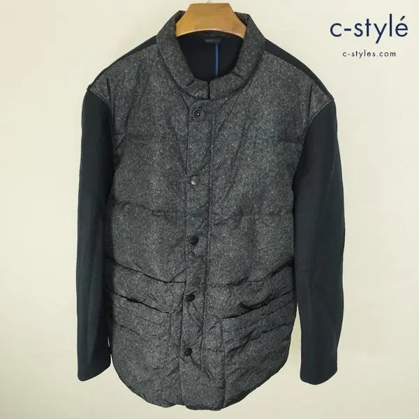 ARMANI COLLEZIONI アルマーニコレッツォーニ ダウンジャケット 56 グレー系 SCR70W ジップアップ