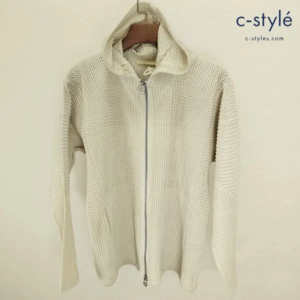 HOMME PLISSE ISSEY MIYAKE オムプリッセイッセイミヤケ プリーツパーカー 2 ベージュ HP61JL150 長袖