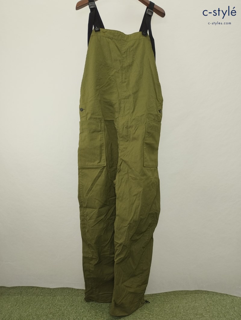 JOHN BULL ジョンブル オーバーダイイングオーバーオール M カーキ 21274T サロペット ナイロン つなぎ