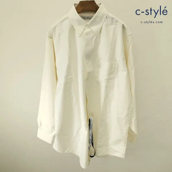 BROOKS BROTHERS ブルックスブラザーズ 長袖シャツ 16-32/33 クリーム ノンアイロン