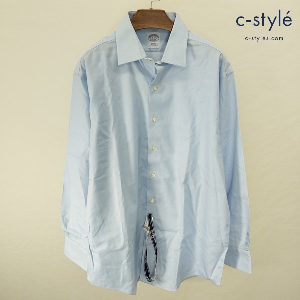 BROOKS BROTHERS ブルックスブラザーズ 長袖シャツ 16-33 ブルー ノンアイロン