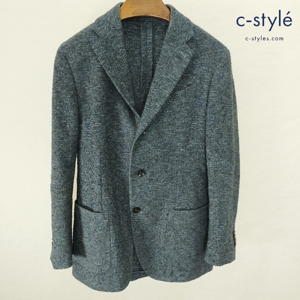 LARDINI ラルディーニ テーラードジャケット 44 ネイビー系 ウール JL903AQ 段返り3B 背抜き