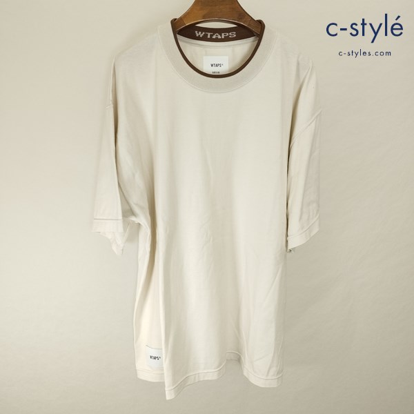 WTPS ダブルタップス 半袖シャツ 03 オフホワイト 221ATDT-CSM19 コットン100%