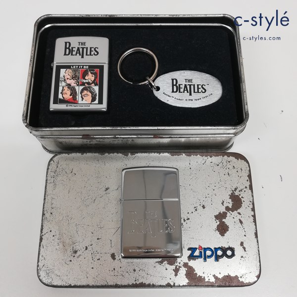 ZIPPO ジッポー オイルライター ビートルズ THE BEATLES 1996 LET IT BE キーホルダー 1997 ロゴ シルバー