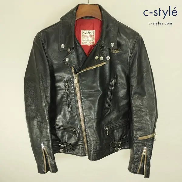 Lewis Leathers ルイスレザーズ 391T LIGHTNING REAL HIDE ライダースジャケット 38 ブラック イギリス製