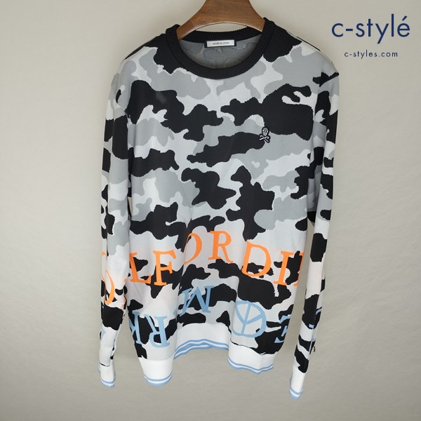 MARK&LONA マークアンドロナ Affection Tech Crew 50 マルチカラー 長袖 ウェア MLM-1A-AB02