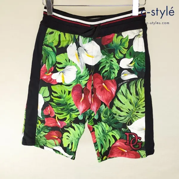 DOLCE&GABBANA ドルチェアンドガッバーナ ショートパンツ 11/12 マルチカラー スウェット トロピカル柄