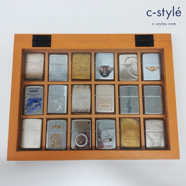 ZIPPO ジッポー オイルライター ケース付き ゴルフ 魚 無地 ロゴ 他 喫煙具 計18点