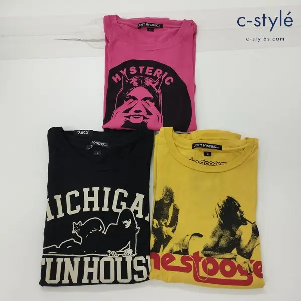 JOEY HYSTERIC ジョーイヒステリック 長袖シャツ L/140cm プリントTシャツ キッズ 男の子 女の子 計3点