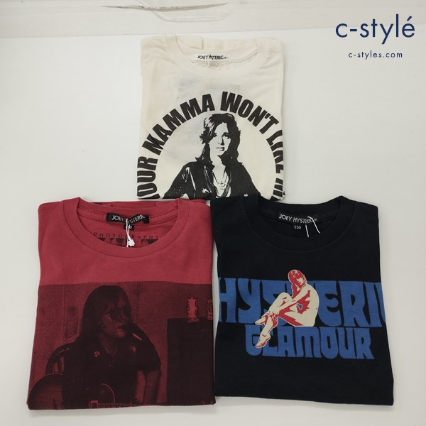 JOEY HYSTERIC ジョーイヒステリック 半袖シャツ 110cm プリントTシャツ キッズ 男の子 女の子 計3点