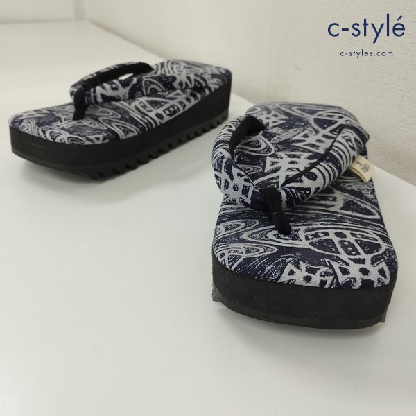 Vivienne Westwood MAN ヴィヴィアンウエストウッドマン 雪駄 サンダル ブルー系 甚兵衛 ゲタ オーブ