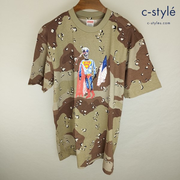 Supreme シュプリーム Skeleton Tee L マルチカラー Tシャツ カモ柄 迷彩