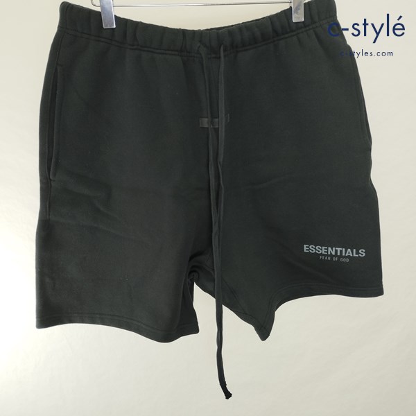 FOG ESSENTIALS エフオージーエッセンシャルズ スウェット ハーフパンツ M ブラック 半ズボン