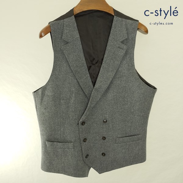 Luigi Bianchi Mantova ルイジビアンキマントヴァ ジレベスト 50R グレー 1445