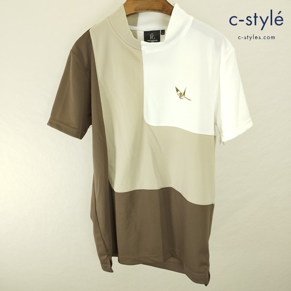 1PIU1UGUALE3 GOLF ウノピゥウノウグァーレトレゴルフ Tシャツ V マルチカラー 半袖 メッシュ