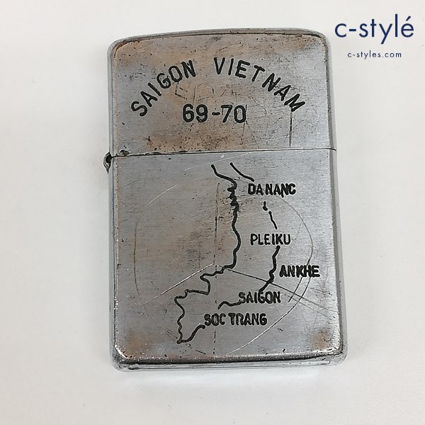 ZIPPO ジッポー SAIGON VIETNAM サイゴン ベトナム 69-70 1969年 オイルライター シルバー 喫煙具