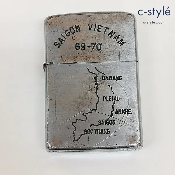 ZIPPO ジッポー SAIGON VIETNAM サイゴン ベトナム 69-70 1969年 オイルライター シルバー 喫煙具