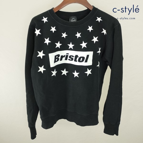 F.C.Real Bristol STAR BOX LOGO CREWNECK SWEAT TOP S ブラック FCRB-170056