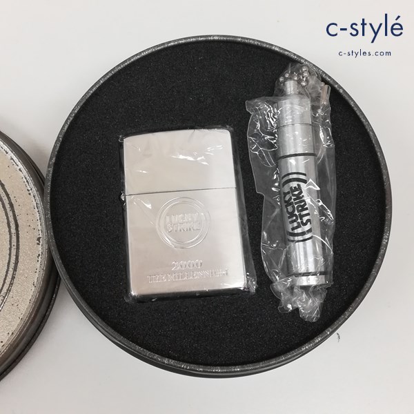 ZIPPO ジッポー LUCKY STRIKE ラッキーストライク 2000年懸賞 当選品 オイルタンク付 オイルライター