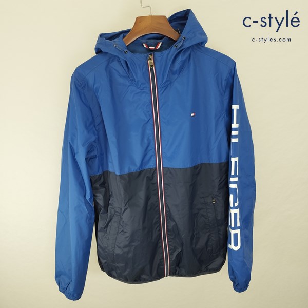 TOMMYHILFIGER トミーヒルフィガー ナイロンジャケット M ブルー×ネイビー 1252400