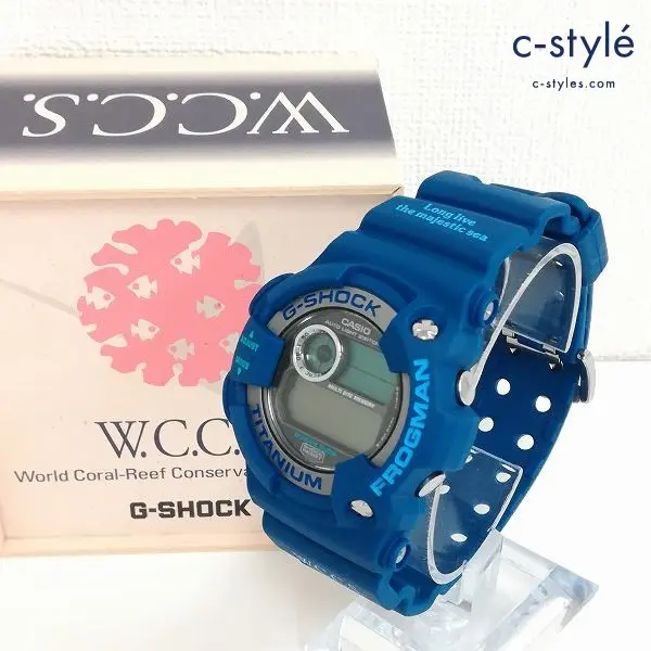 CASIO カシオ 腕時計 ブルー G-SHOCK DW-9902WC-2 FROGMAN デジタル クォーツ