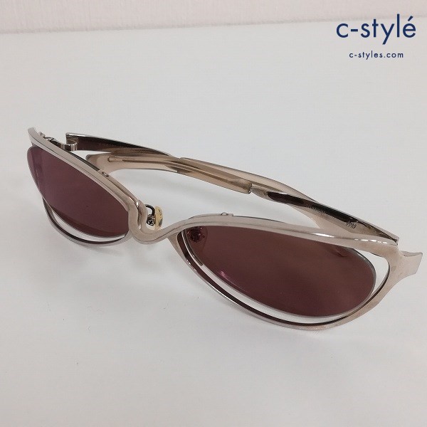 999.9 フォーナインズ サングラス 56□17 シルバー Titanium S-591T