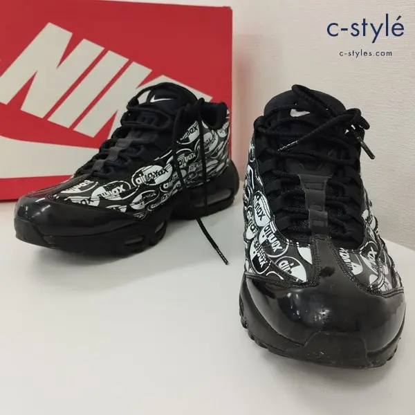 NIKE ナイキ AIR MAX 95 PRM 28cm ブラック×ホワイト 538416-017 スニーカー