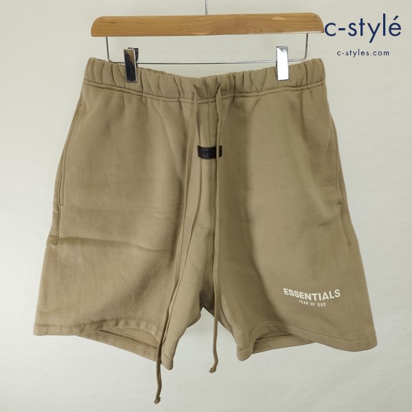 FOG ESSENTIALS エフオージーエッセンシャルズ スウェット ハーフパンツ M カーキ系 半ズボン