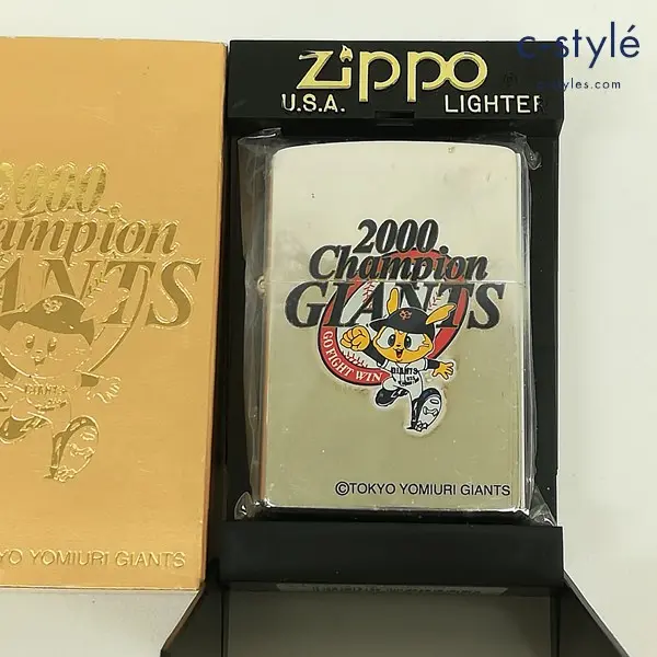 ZIPPO ジッポー 2000年 東京読売巨人軍 読売ジャイアンツ 優勝記念 ジャビット オイルライター シルバー 喫煙具