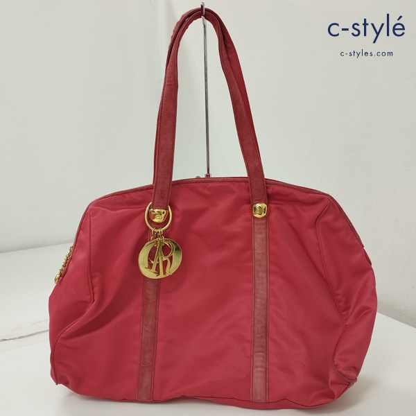 christian Dior クリスチャンディオール ハンドバッグ レッド ロゴチャーム