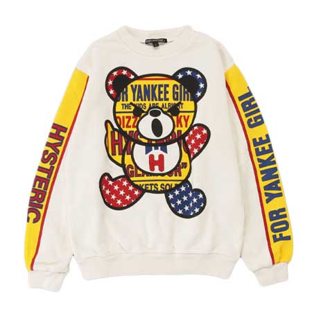JOEY HYSTERIC(ジョーイヒステリック) DIZZY & MILKY BEAR sweatshirt