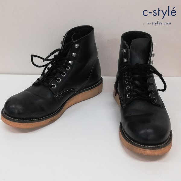 RED WING レッドウィング プレーントゥ レザー ブーツ 816 7D ブラック