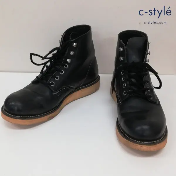RED WING レッドウィング プレーントゥ レザー ブーツ 816 7D ブラック
