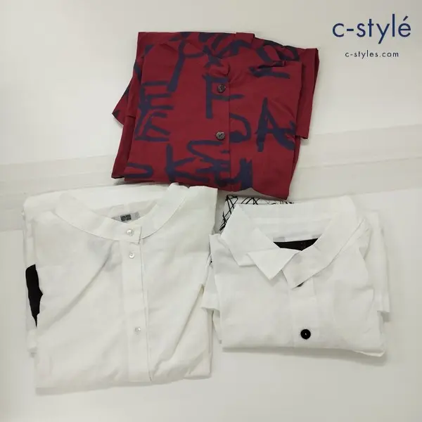 MOYURU 萌 シャツ ブラウス M～L 長袖 五分袖 レディース 計3点