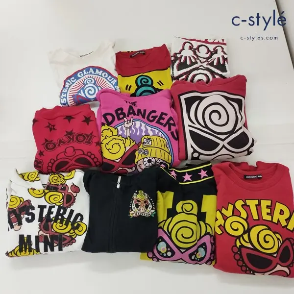 HYSTERIC MINI トレーナー パーカー Tシャツ 110 120 140 長袖 半袖 キッズ 男の子 女の子 計10点