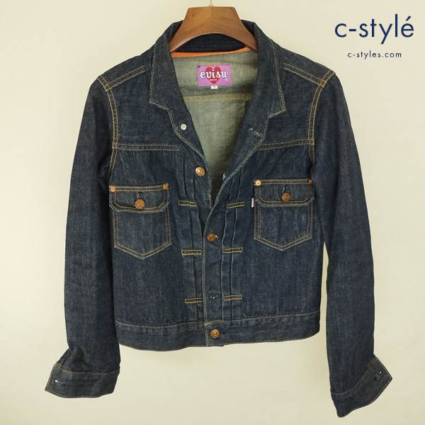 EVISU DONNA エヴィスドンナ デニムジャケット 3 インディゴ 綿100% 日本製 レディース