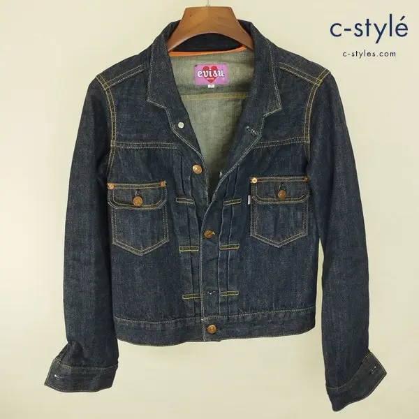 EVISU DONNA エヴィスドンナ デニムジャケット 3 インディゴ 綿100% 日本製 レディース