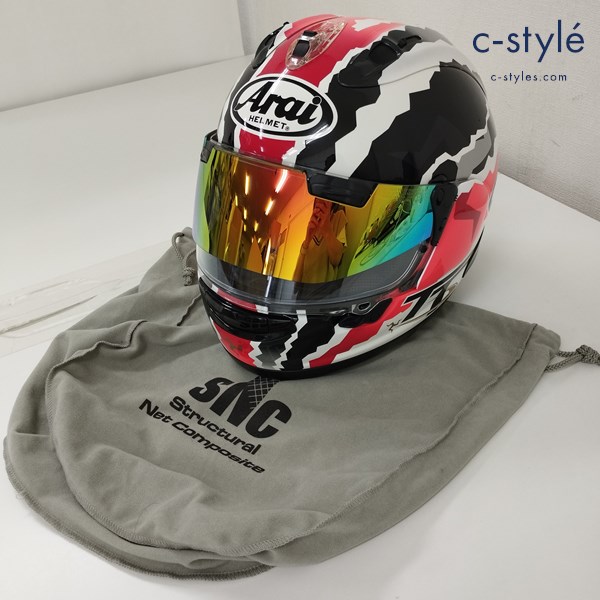 Arai アライ RX-7X DOOHAN IT フルフェイスヘルメット 57.58cm マルチカラー ドゥーハン バイク用品