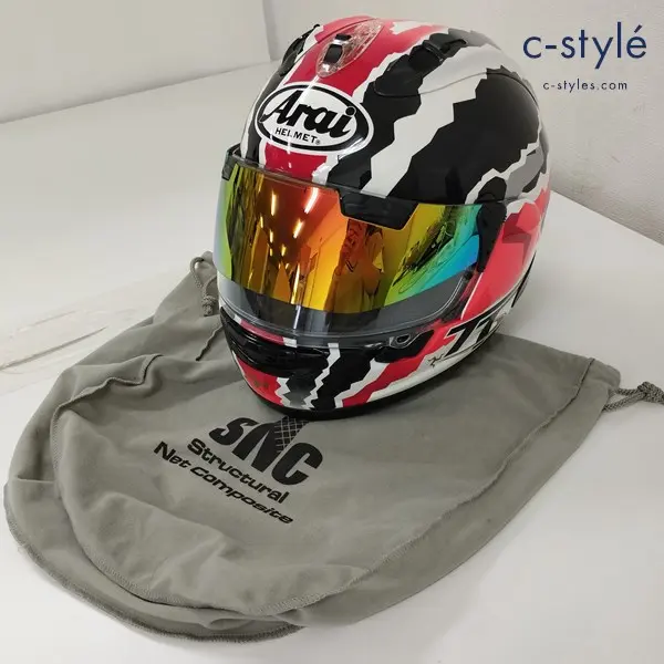 Arai アライ RX-7X DOOHAN IT フルフェイスヘルメット 57.58cm マルチカラー ドゥーハン バイク用品