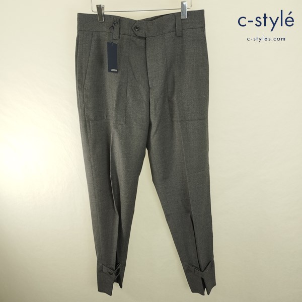 LARDINI ラルディーニ スラックス パンツ 48 グレー M-40751 IP57434