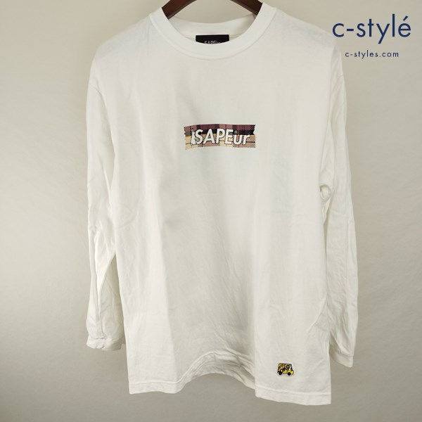 Sapeur×FR2 サプール×エフアールツー ロンT 長袖シャツ M ホワイト コラボ ウサギ