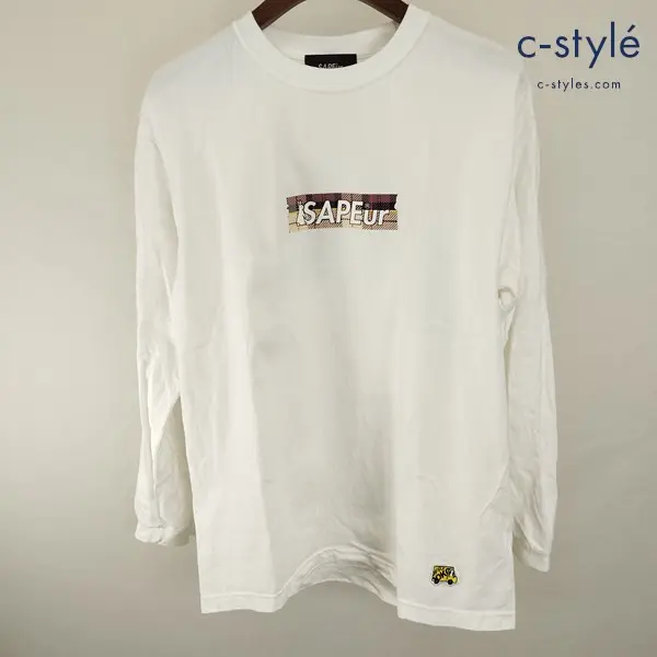 Sapeur×FR2 サプール×エフアールツー ロンT 長袖シャツ M ホワイト コラボ ウサギ
