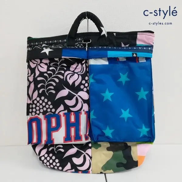 SOPHNET ソフネット ヘルメットバッグ マルチカラー 2WAY マルチ柄 SOPH-170135