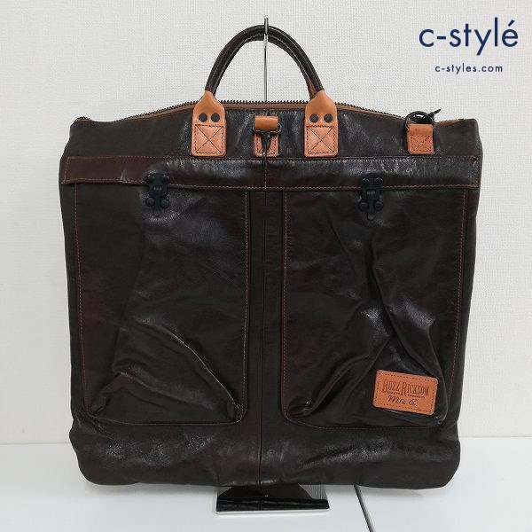 Buzz Rickson’s バズリクソンズ ホースレザーヘルメットバッグ ブラウン