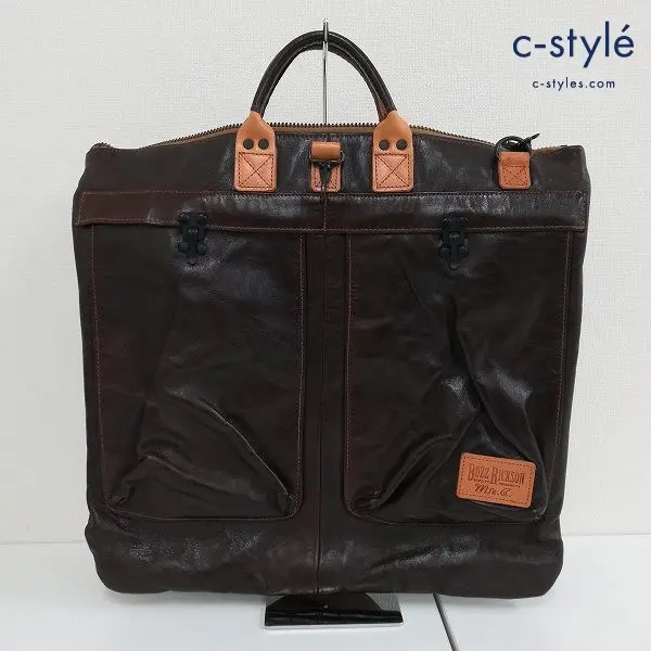 Buzz Rickson’s バズリクソンズ ホースレザーヘルメットバッグ ブラウン